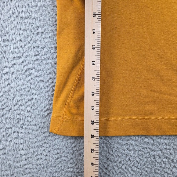 Smartwool Merino 250 Base Layer Top Women XS Yellow Crew Neck Long Sleeve Winter - Picture 4 of 9